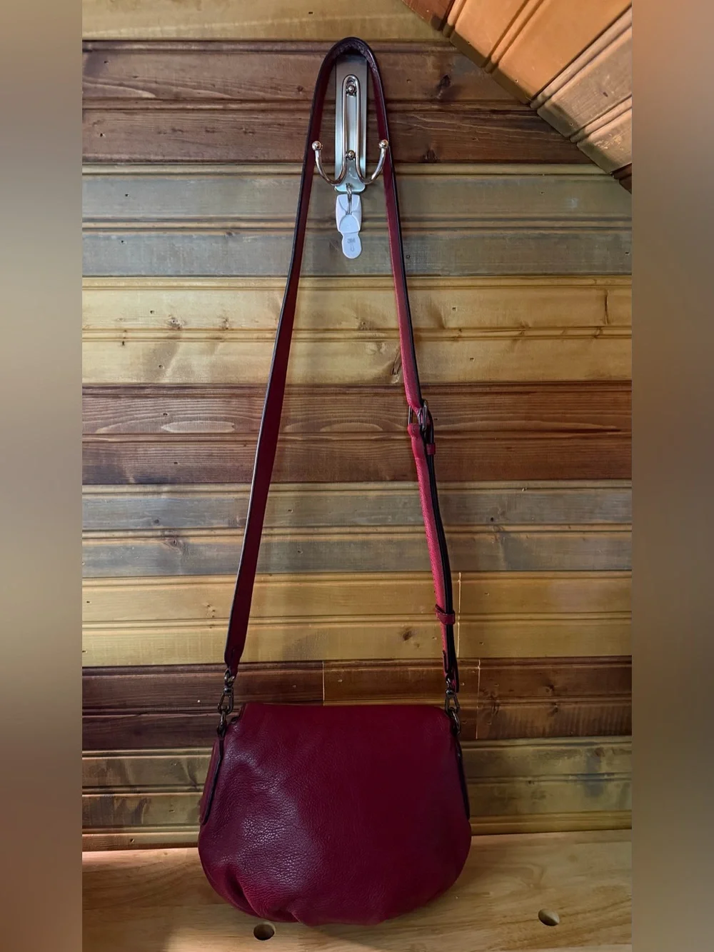 Marc by Marc Jacobs New Q Mini Natasha Red Leather Crossbody
